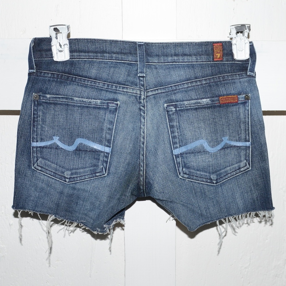 7 for all mankind womens cuf off shorts size 27